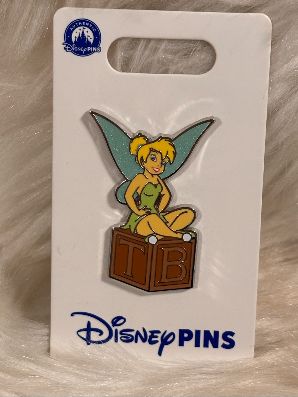 Disney Tinker Bell Pin 2022 New Peter Pan Disney Letter Block TB pin